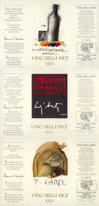 labels of Vino della Pace 1990