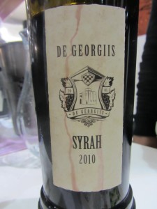 Syrah 2010 - De Georgiis (Silba)