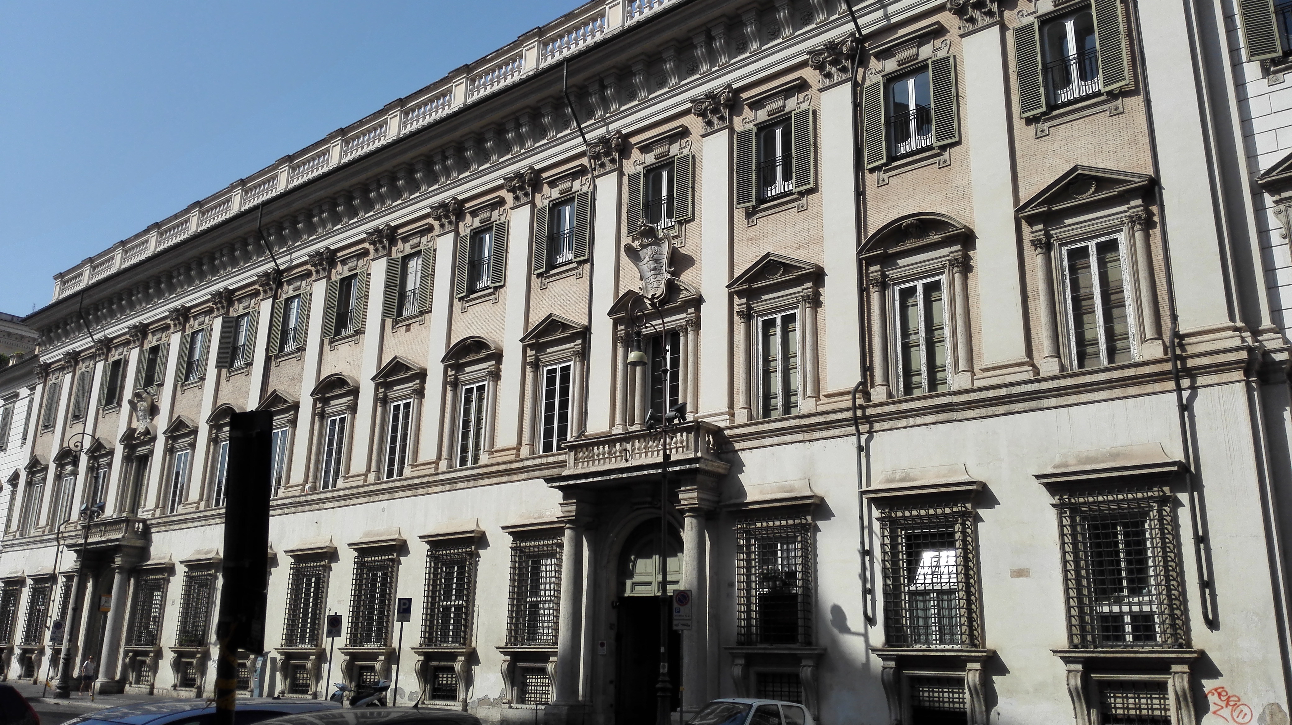 front façade of Odescalchi Palace